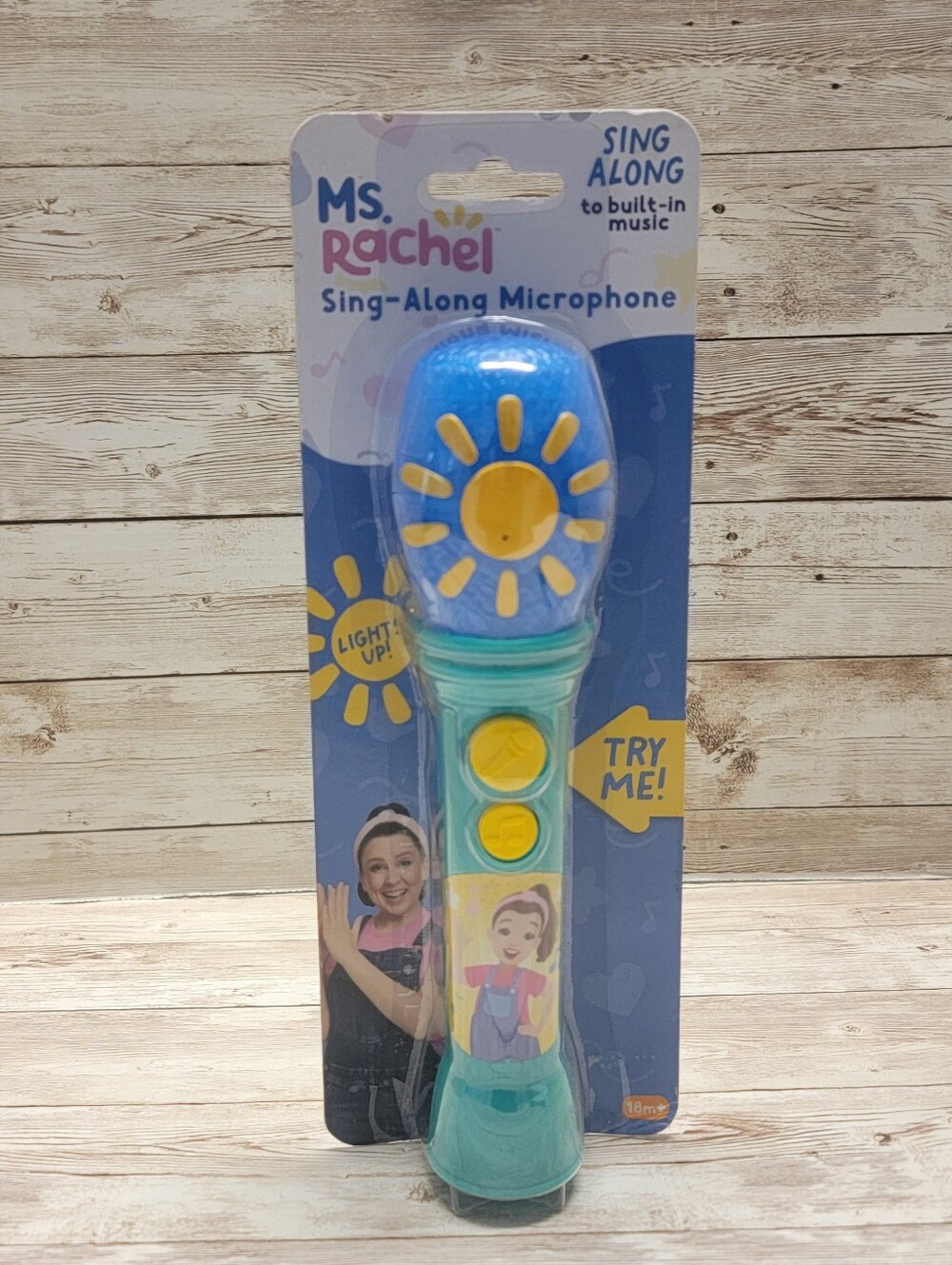 Ms. Rachel Sing Along Microphone Built In Music Light Up Toddler Toy